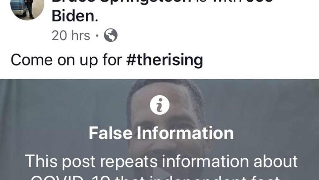 facebook-flags-bruce-springsteen-pro-biden-'the-rising'-video-for-'false-information'