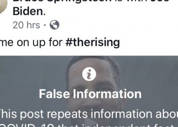 facebook-flags-bruce-springsteen-pro-biden-'the-rising'-video-for-'false-information'