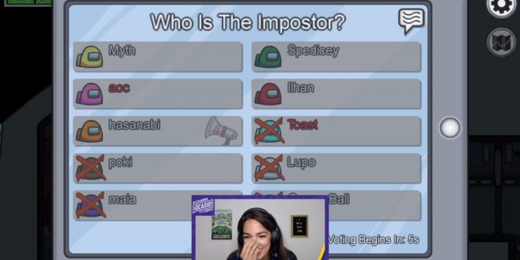 us-congresswoman-aoc's-among-us-stream-on-twitch-is-already-breaking-records