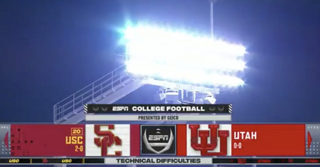 the-tv-cameras-literally-went-out-during-the-utah-usc-game,-and-people-on-twitter-reacted