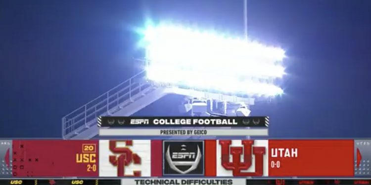 the-tv-cameras-literally-went-out-during-the-utah-usc-game,-and-people-on-twitter-reacted