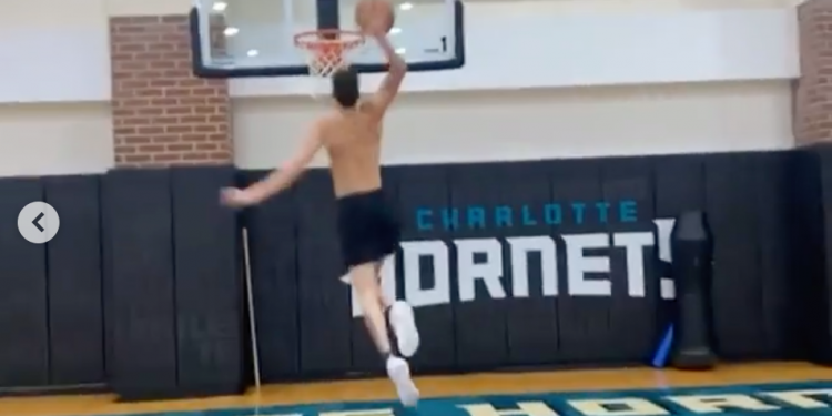 watch:-lamelo-ball-posts-instagram-video-working-out-at-hornets-facility