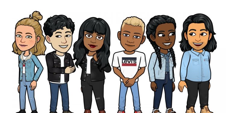 snapchat's-new-levi's-bitmoji-digital-collection-includes-a-sherpa-jacket-for-your-avatar