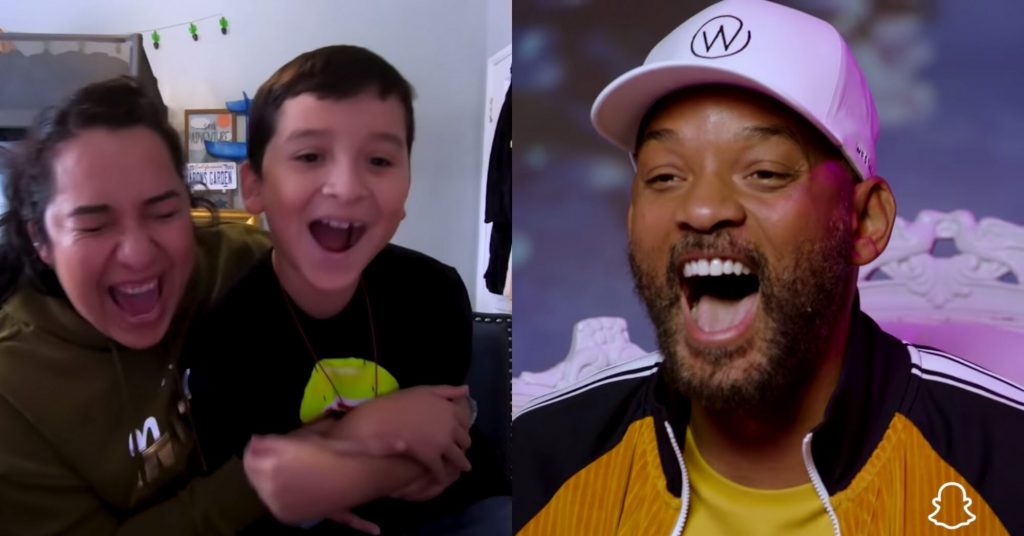 will-smith-connects-with-los-angeles-dodgers-catcher-will-smith-to-surprise-a-young-fan