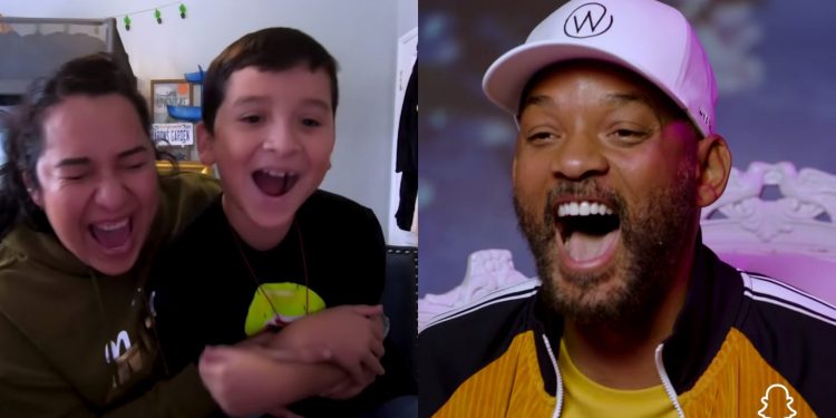 will-smith-connects-with-los-angeles-dodgers-catcher-will-smith-to-surprise-a-young-fan