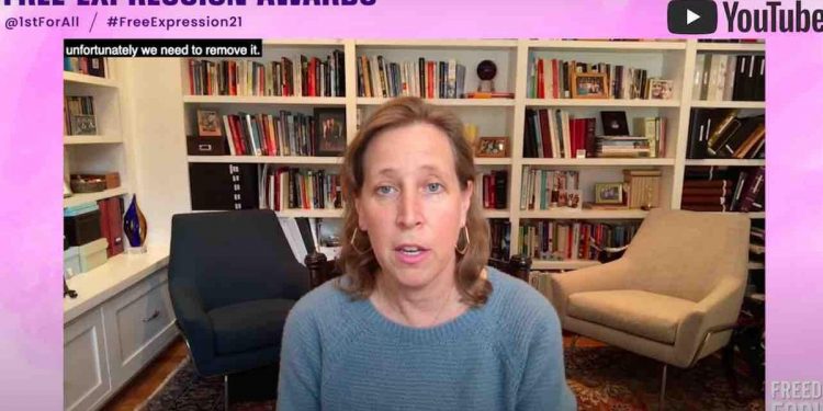 youtube-ceo-receives-'free-expression'-award-—-and-mockery-ensues-over-platform's-track-…