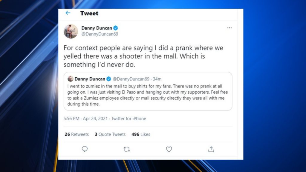 youtube-personality-denies-pulling-prank-inciting-others-to-yell-“shooter”-at-cielo-vista-mall