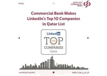 commercial-bank-in-linkedin's-top-10-companies-in-qatar-list