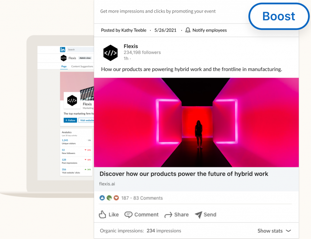 linkedin-introduces-organic-post-boosting-and-event-ads-amongst-multiple-new-features
