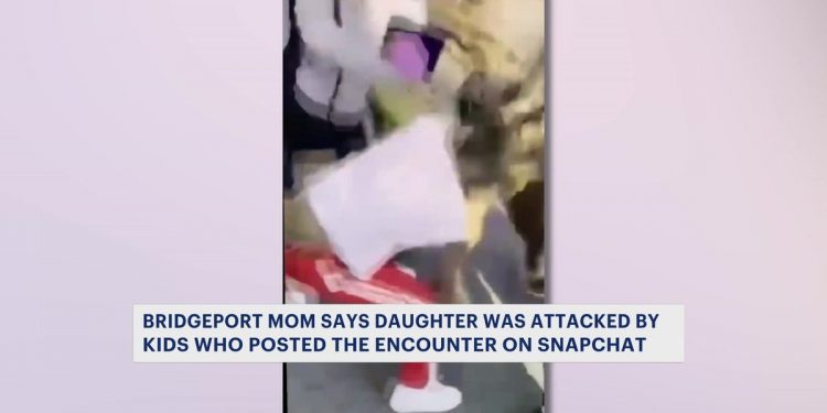 bridgeport-girl,-mom-attacked-by-dozens-of-kids-in-fight-posted-to-snapchat