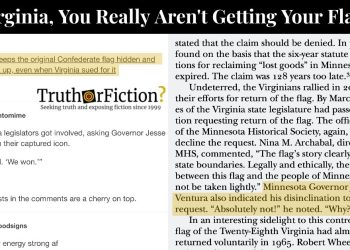 'minnesota-keeps-the-original-confederate-flag'-and-refuses-to-return-it?-–-truth-or-fiction
