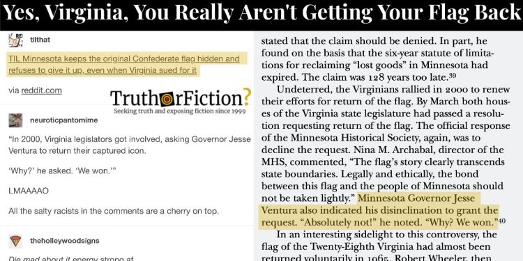 'minnesota-keeps-the-original-confederate-flag'-and-refuses-to-return-it?-–-truth-or-fiction