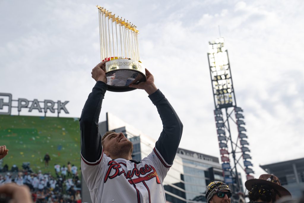 here's-how-atlanta-braves-fans-can-take-a-pic-with-the-world-series-trophy-|-iheart