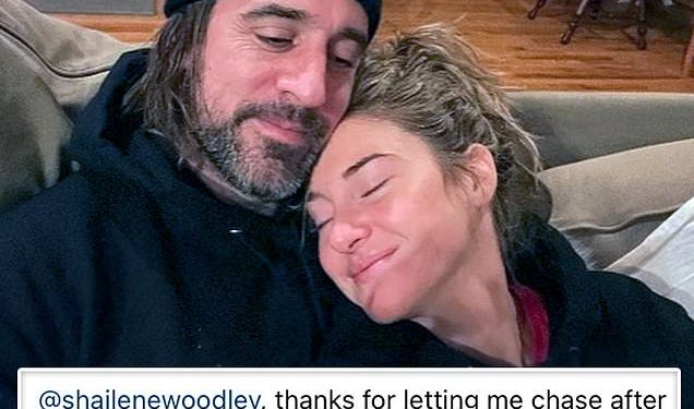 aaron-rodgers-publicly-thanks-ex-fiancee-shailene-woodley-in-an-instagram-post-|-daily-mail-online