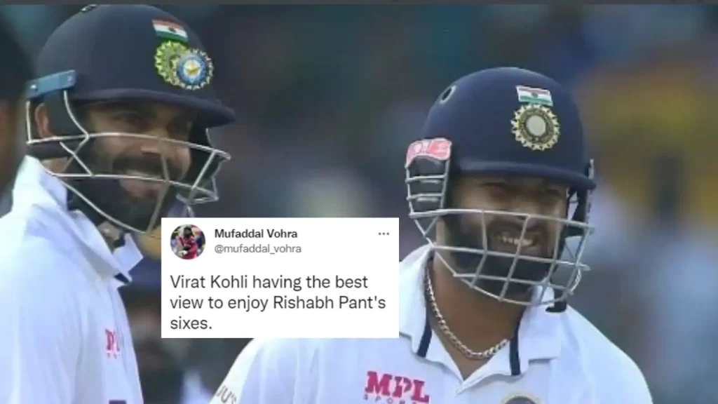 virat-kohli-having-'best-view'-to-rishabh-pant's-sixes-made-cricket-twitter-really-jealous-–-news18