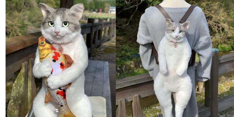 japan-twitter-is-going-nuts-over-a-$1,000,-life-sized-cat-backpack-–-insider