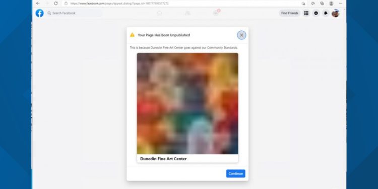 facebook-promised-to-restore-arts-center-page-that-was-wrongly-removed,-but-staff-still-can't-post
