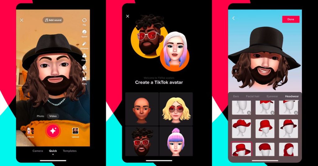 tiktok-launches-custom-avatars-to-rival-snapchat's-bitmoji-and-apple's-memoji-–-the-verge