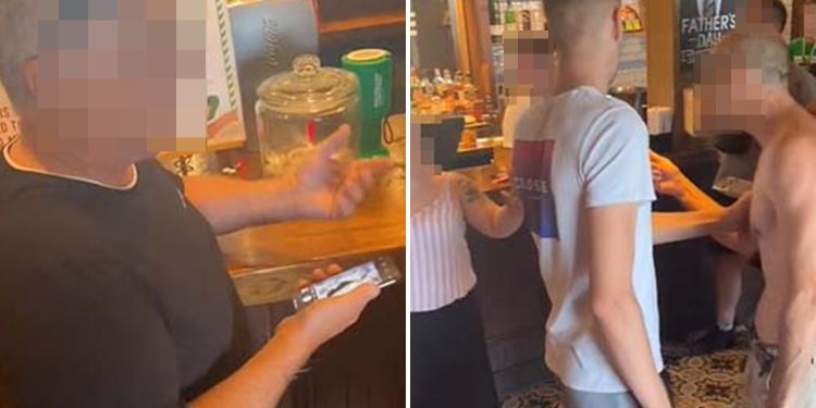 moment-pubgoer-is-caught-looking-at-snapchat-photo-of-woman's-bum-at-bar-before-being-…