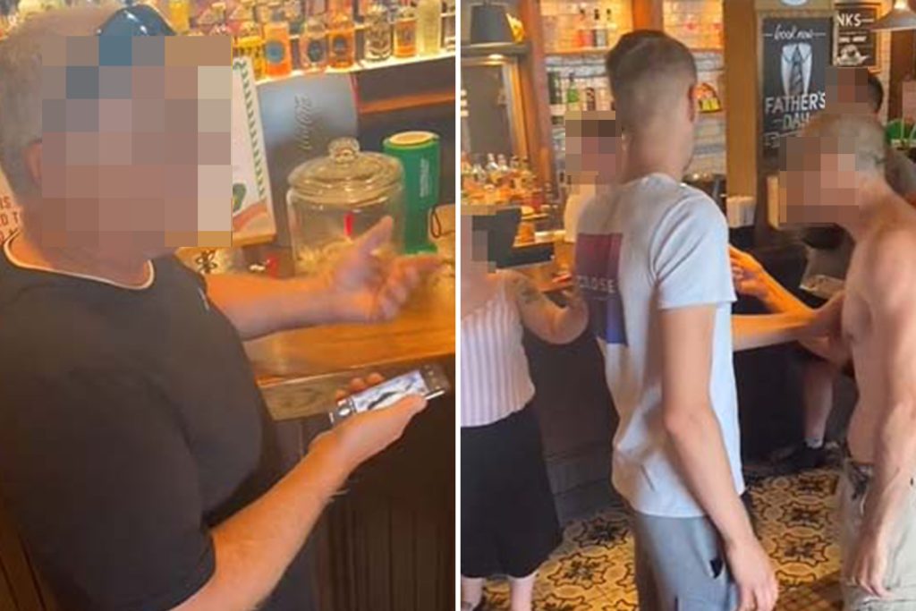 moment-pubgoer-is-caught-looking-at-snapchat-photo-of-woman's-bum-at-bar-before-being-…