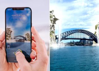rings-of-power-on-amazon-prime-video:-sydney-harbour-bridge-lens-on-snapchat-–-daily-mail