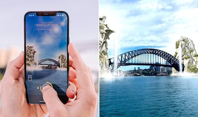 rings-of-power-on-amazon-prime-video:-sydney-harbour-bridge-lens-on-snapchat-–-daily-mail