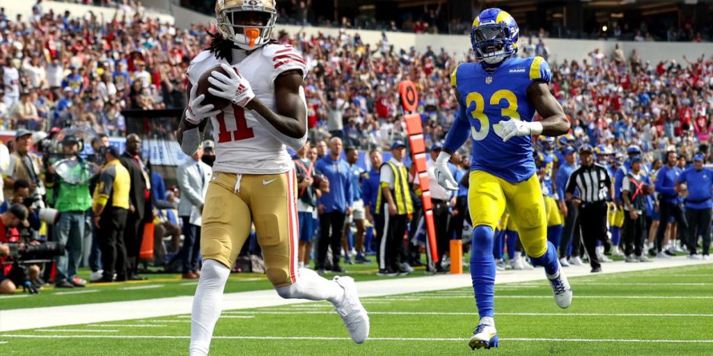 nfl-twitter-erupts-over-christian-mccaffrey's-touchdown-pass-to-brandon-aiyuk