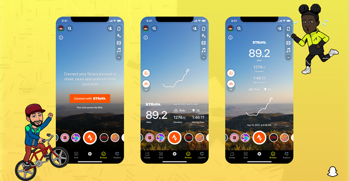 snapchat-launches-new-integration-with-strava,-enabling-users-to-showcase-their-fitness-activity