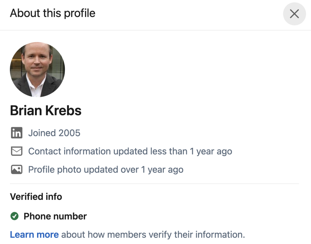 linkedin-adds-verified-emails,-profile-creation-dates-–-krebs-on-security