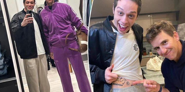 pete-davidson,-eli-manning-team-up-in-random-instagram-pairing-–-new-york-post