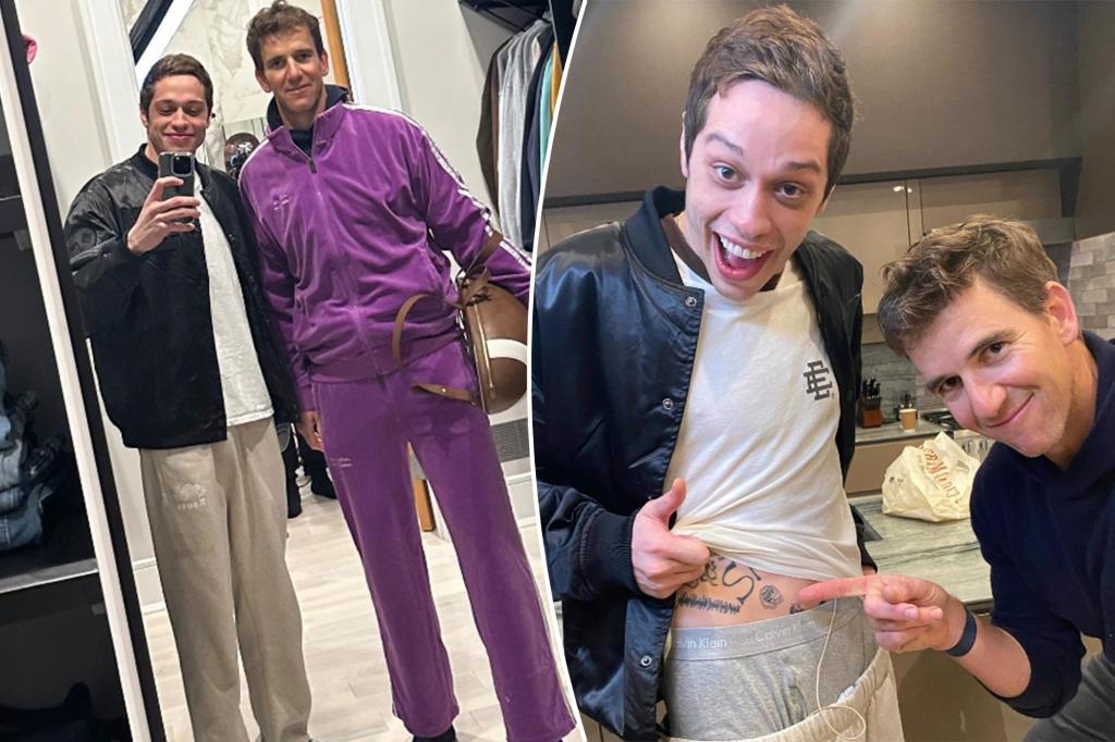 pete-davidson,-eli-manning-team-up-in-random-instagram-pairing-–-new-york-post