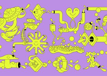 dad-agency-turns-to-fun,-flowy-aesthetics-to-illustrate-techy-concepts-for-web3-brand-squid