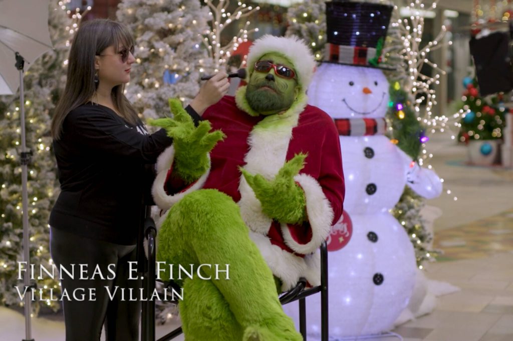 video:-holiday-film-puts-a-wrap-on-village-green-shopping-centre's-grinchy-villain