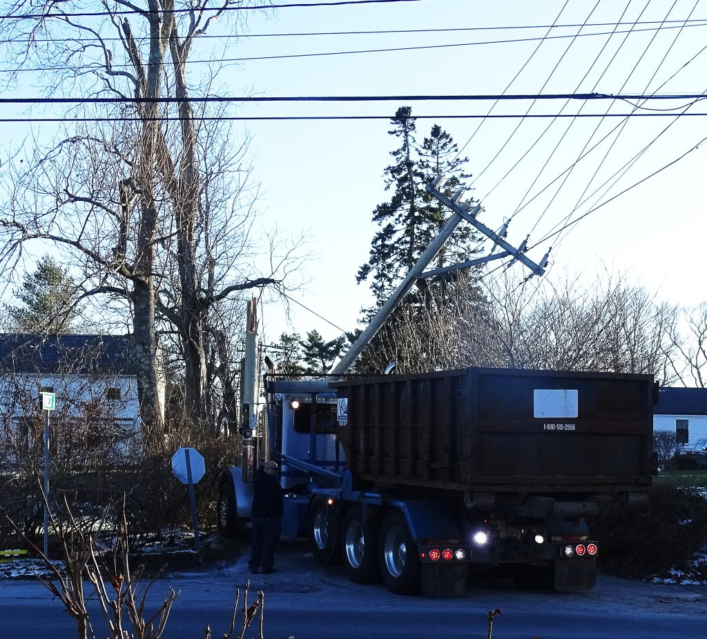 video-report:-container-truck-strikes-utility-pole-in-harwich-–-capecod.com