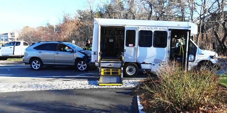 video-report:-solar-glare-suspected-after-suv-crashes-into-rear-of-harwich-council-on-aging-bus