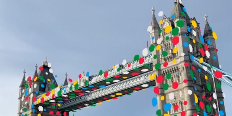 louis-vuitton's-latest-ar-project?-covering-landmarks-in-dots-|-vogue-business