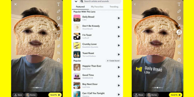 snapchat-rolls-out-new-sounds-features-to-make-it-easier-to-create-content-|-techcrunch