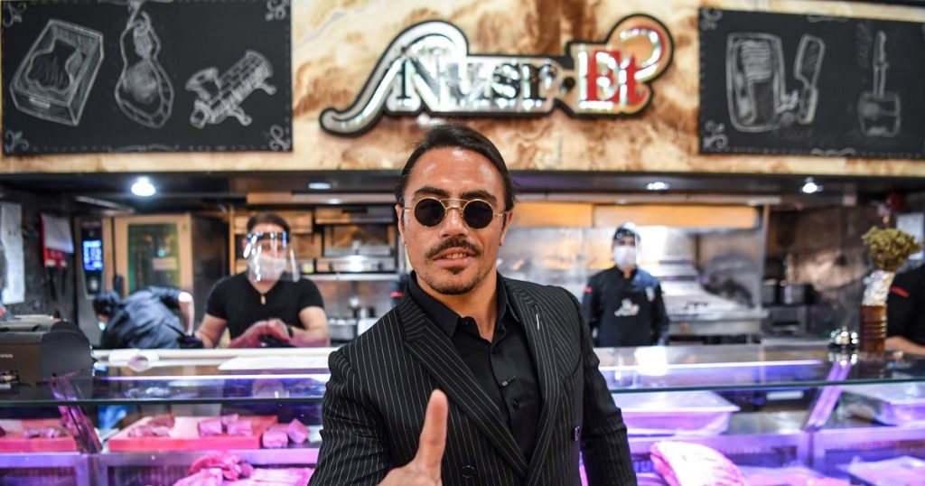 instagram-famous-butcher-salt-bae-makes-rare-visit-to-dallas'-nusr-et-steakhouse