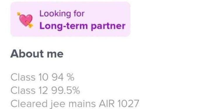 man-writes-class-10,-12-marks-and-jee-ranks-in-dating-app-bio.-bro-thought-it's-linkedin-…