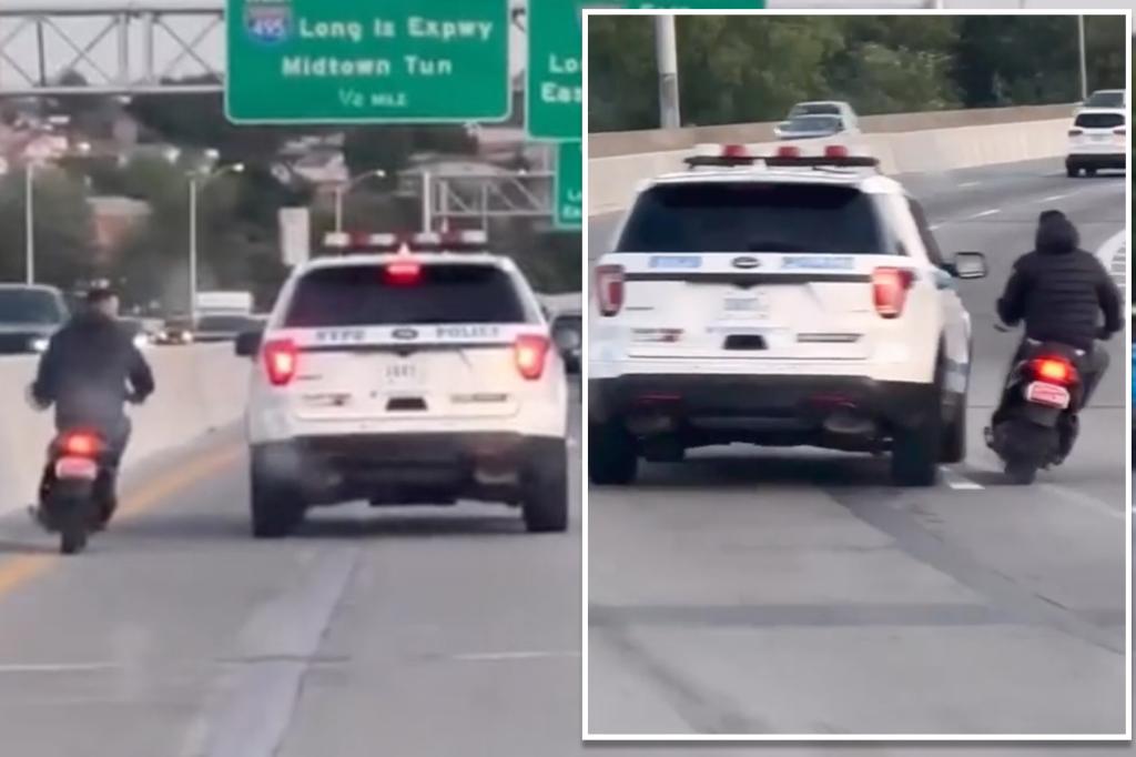 nypd-suv-tries-to-box-in-moped-in-caught-on-video-traffic-incident-–-new-york-post