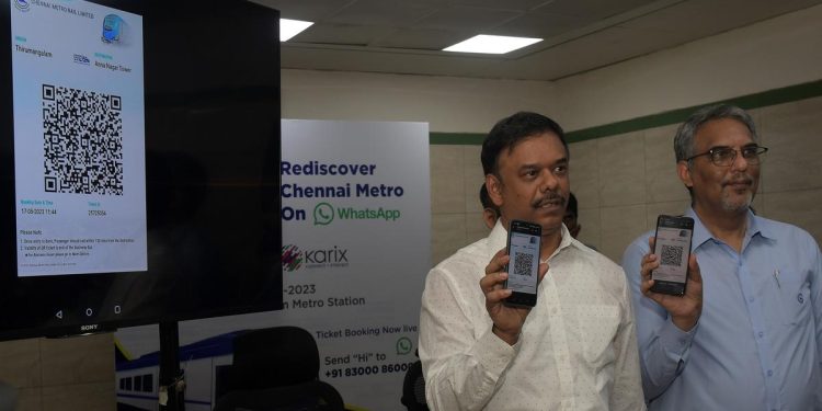 chennai-metro's-whatsapp-ticket-sales-cross-10,000-in-one-week-–-the-hindu