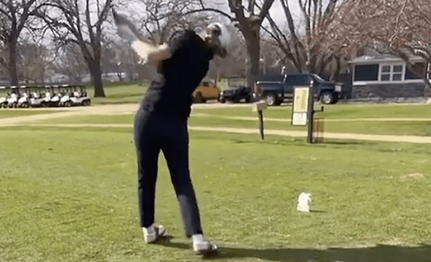 guy-shatters-clubhouse-window-with-first-tee-shot-of-the-day,-might-need-to-find-new-club-now