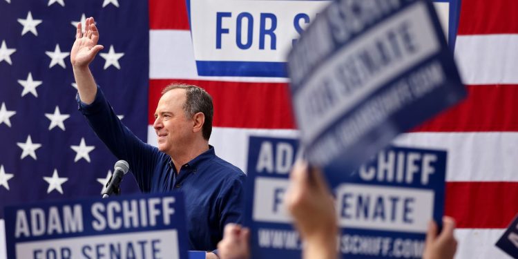 schiff's-senate-campaign-reports-fundraising-windfall-after-gop-censure-vote-–-axios