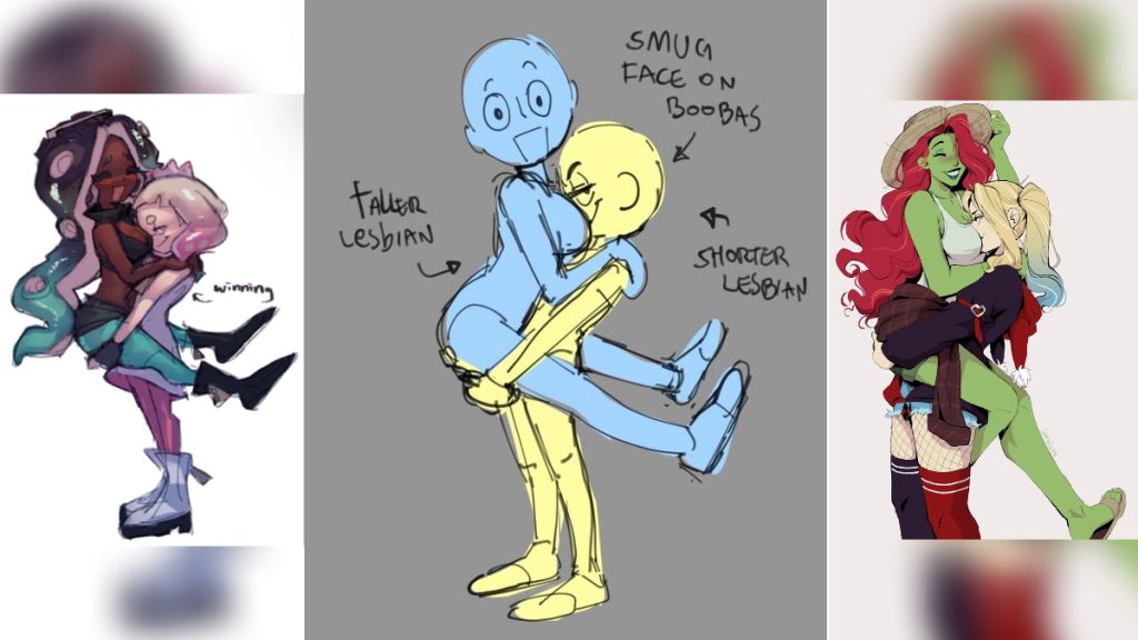 tall-and-short-lesbians-smug-face-on-boobas-pose-|-know-your-meme