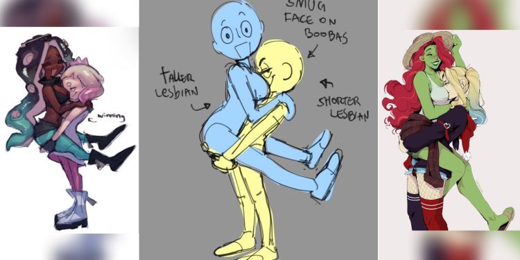 tall-and-short-lesbians-smug-face-on-boobas-pose-|-know-your-meme
