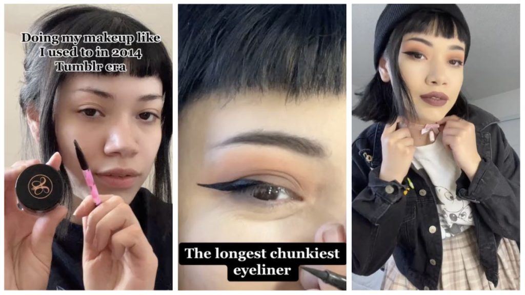 woman-does-makeup-like-she-did-during-2014-tumblr-era:-'i-still-do-this-unironically-the-nostalgia'