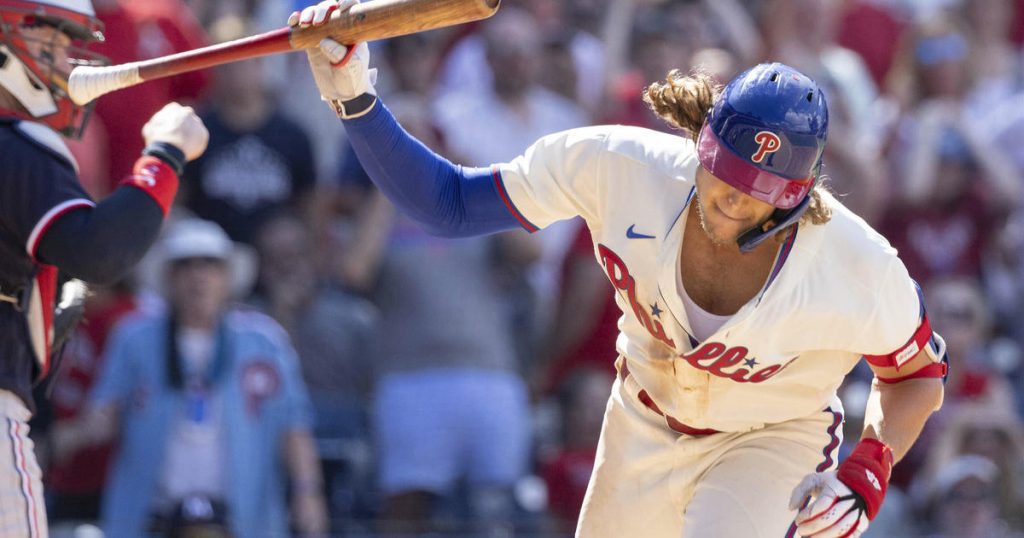 gray-strikes-out-7,-luplow-homers-and-the-twins-beat-the-phillies.-bohm-is-ejected-for-spiking-bat