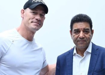 john-cena-linked-up-with-megastar-karthi-and-rajesh-kaul-before-of-wwe-superstar-spectacle