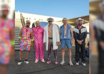san-francisco-giants-rookies-dress-up-as-ken-from-'barbie'-movie-–-abc7-news