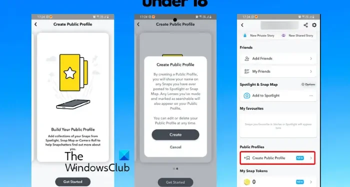 how-to-make-a-public-profile-on-snapchat-under-18-–-the-windows-club